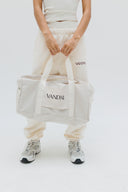 Nylon Cream bag 